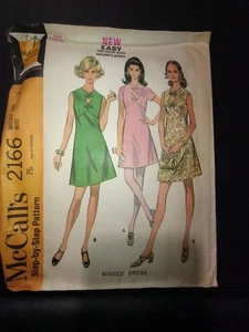 Easy Mod Kleid High Waist Vintage 60er Jahre McCalls 2166 Schnittmuster Misses 8 - Bild 1 von 3