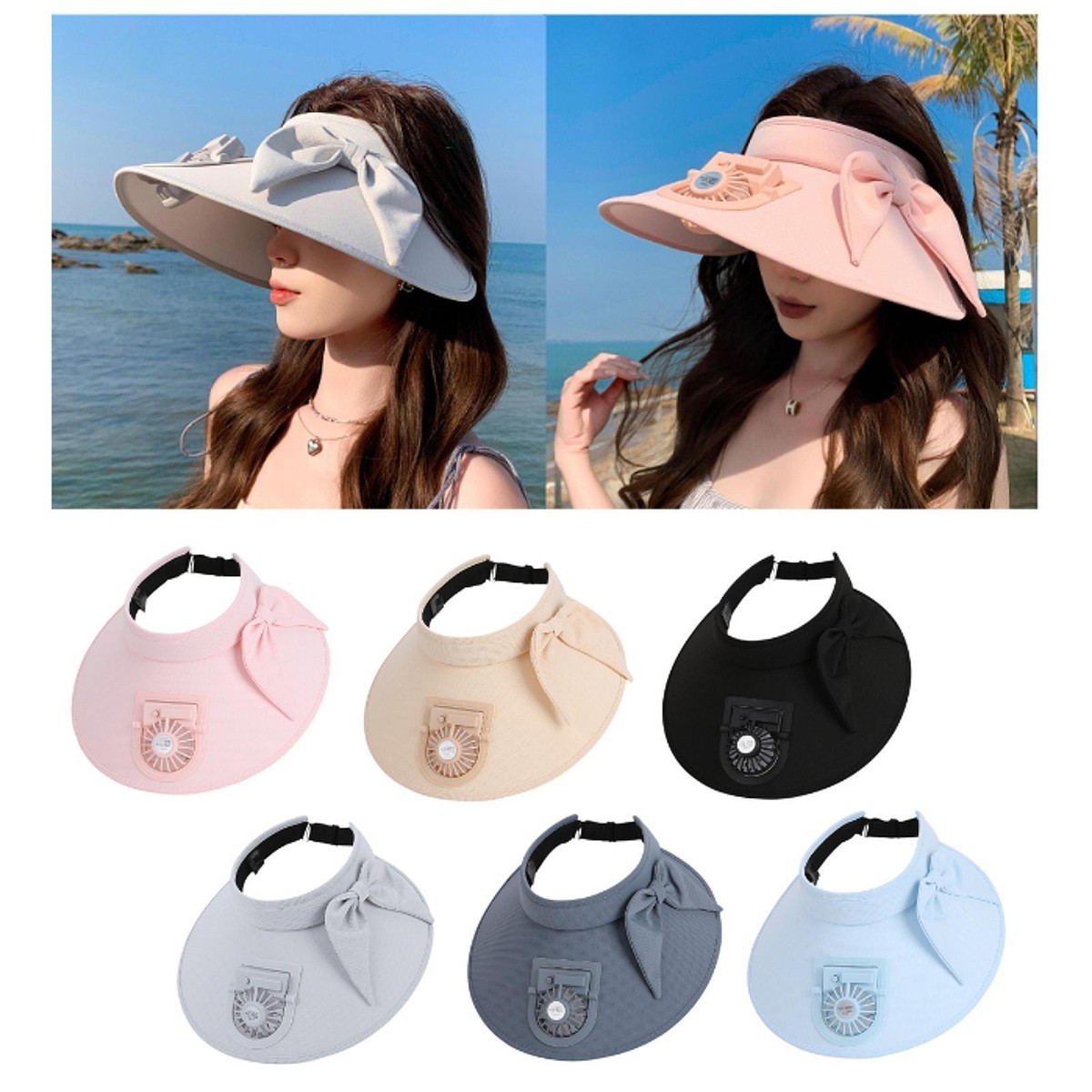 Cappello Di Paglia Con Borsa | Largo Bordo | Donna Spiaggia Estate | Regolabile - Foto 2