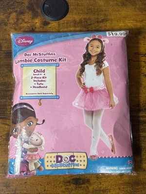 Disney Doc McStuffins Girls Lambie Costume Kit with Tutu & Headband Size 4-6 - Image 1 of 3