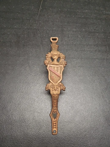 Vintage Ornate Door Handle Pull Steel B801 Cover
