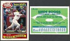 WADE BOGGS HILLS TEAM MVP'S-1989 TOPPS GLOSSY # 2-BOSTON RED SOX 3B-HALL OF FAME