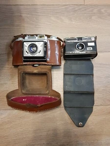 2CAMERS FEX ELITE 6X9CM FEXAR LENS+KODAK INSTAMATIC 100 non-working for parts - Picture 1 of 15