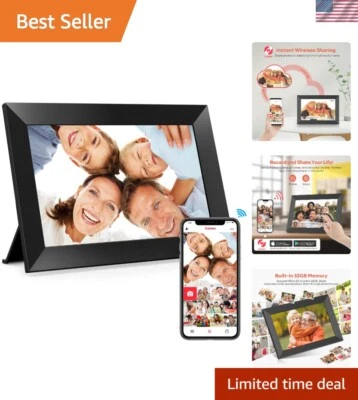 Frameo 10.1-Inch Touchscreen Digital Frame - Instant Photo Sharing & Videos - Image 1 of 4