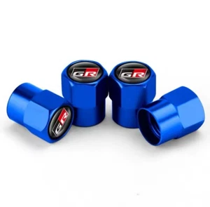 Blue GR Toyota Valve Stem Caps for Supra, GR86, & GR Corolla FREE USA SHIPPING - Picture 1 of 3