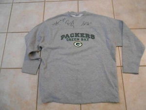 RARE SIGNED AHMAD GREEN / RYAN LONGWELL SWEATSHIRT AUTOGRAPHED GREEN BAY PACKERS - Picture 1 of 9