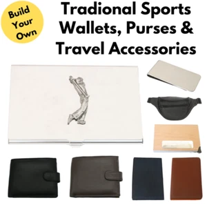 Tradional Sports Wallets Card Holders & Custom Leather Travel Goods - Picture 1 of 13