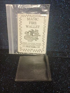 Magic Fire Wallet Genuine Top Grain Leather Flaming Wallet to Cold Cash - Picture 1 of 2