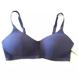 Tranquil & True Womens Size 1X Wire-Free Bra Ribbed Convertible Straps Purple - Picture 1 of 7