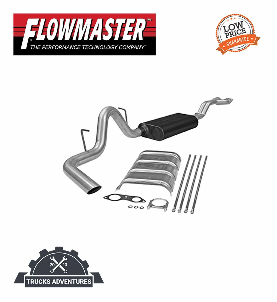Sistema traseiro de gato Flowmaster 17166 Force II compatível com 96-99 Tahoe Yukon - Imagem 1 de 4