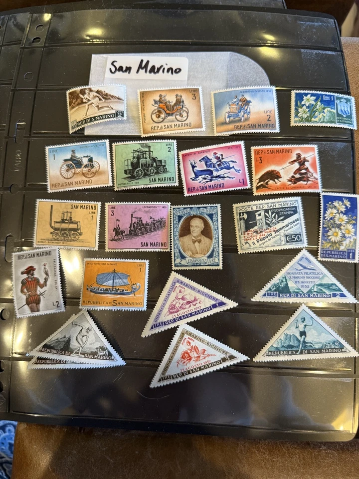 San Marino stamp from duplicate collection;... FREE SHIPPING very old - Image 1 of 2
