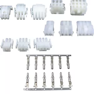 2P -15 Way 6.35mm Electrical Plug Connector Housing Terminals Car Elevator Motor - Picture 1 of 9