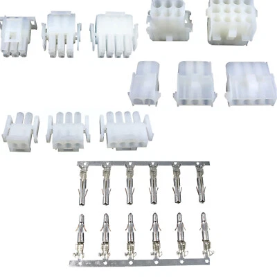 2P -15 Way 6.35mm Electrical Plug Connector Housing Terminals Car Elevator Motor - Image 1 of 4