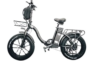 2025 KRISTALL Y20 48V18AH Fat Tyre Folding Ebike Hydraulic Brake Shimano 7 Speed - Picture 1 of 13