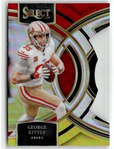 Troquelados George Kittle 2023 Panini Select #153 Prizms rojos y amarillos - Imagen 1 de 2