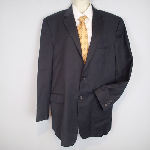 BURBERRY Giacca Blazer Uomo 44L Cappotto Sportivo 2 Bottoni Nero Lana f7