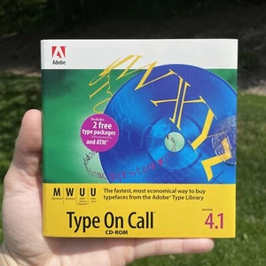 Adobe Type On Call Version 4.1 Macintosh Windows Unix Sun Font Typefaces CD-ROM - Picture 1 of 2