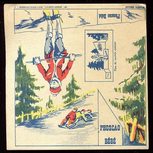 publicité ancienne " découpis " PHOSCAO BEBE .Sport . Ski . Luge - Imagen 1 de 2