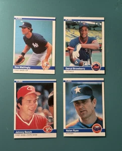 1984 Fleer baseball complete Set Strawberry -Mattingly RC+ Ryan-Bench E.T.C. - Picture 1 of 8