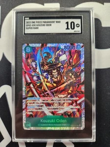 2022 One Piece Paramount War Kouzuki Oden OP02-030 Super Rare SGC 10 GEM MINT - Picture 1 of 2