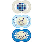 MAM Day & Night Pacifier Value Pack 1 Day & 2 Night Pacifiers, 16 Plus miesięcy,