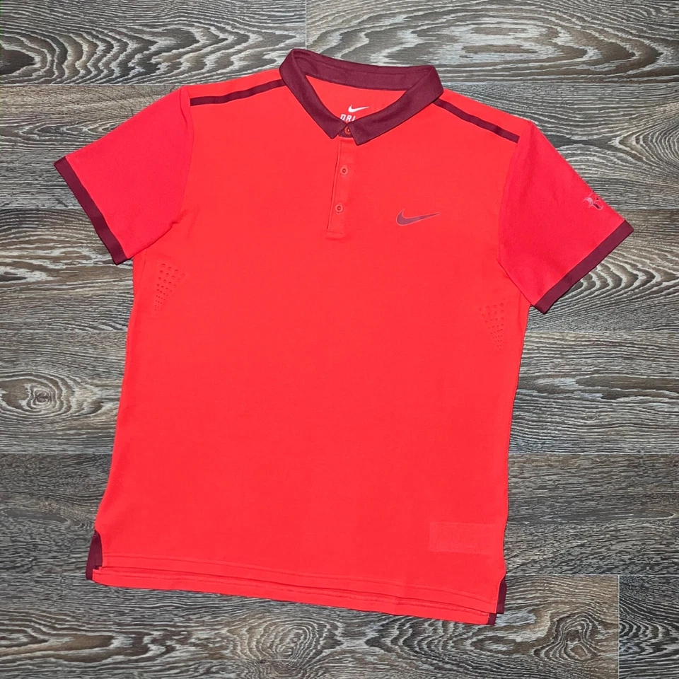 Polo de tenis Nike Roger Federer RF 2014 Shanghai Basilea ATP Finals talla L Foto 1 de 4