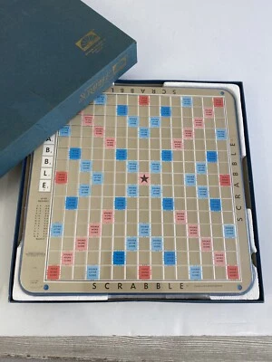 Vintage 1977 Deluxe Edition SCRABBLE Crossword Game Board Complete* READ /rw - Image 1 of 4
