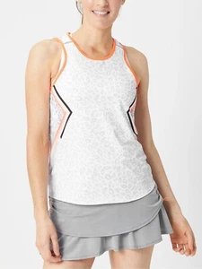 NEU Lucky in Love Damen SMALL Animal Instinct Tennis Tank Top weiß grau - Bild 1 von 5