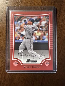 2009 Bowman Chris Davis #132 Magenta Texas Rangers Slugger - Bild 1 von 2