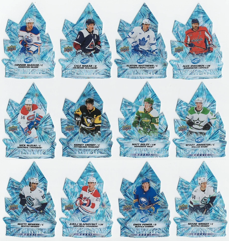 2022-23 Upper Deck Ice "Ice Crystals" Insert Set Pick From List !! - Image 1 of 1