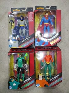 Mattel DC Multiverse Superfriends Complete Set - Batman, Superman, Aquaman, GL - Picture 1 of 5