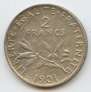 III Republic (1871-1940) 2 Francs Sower 1901 - Picture 1 of 2