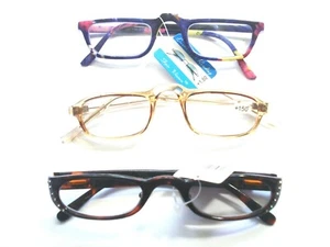 3 OCCHIALI DA LETTURA nuovi +1,50 LADY vari colori stile moda montature compatte - Foto 1 di 1
