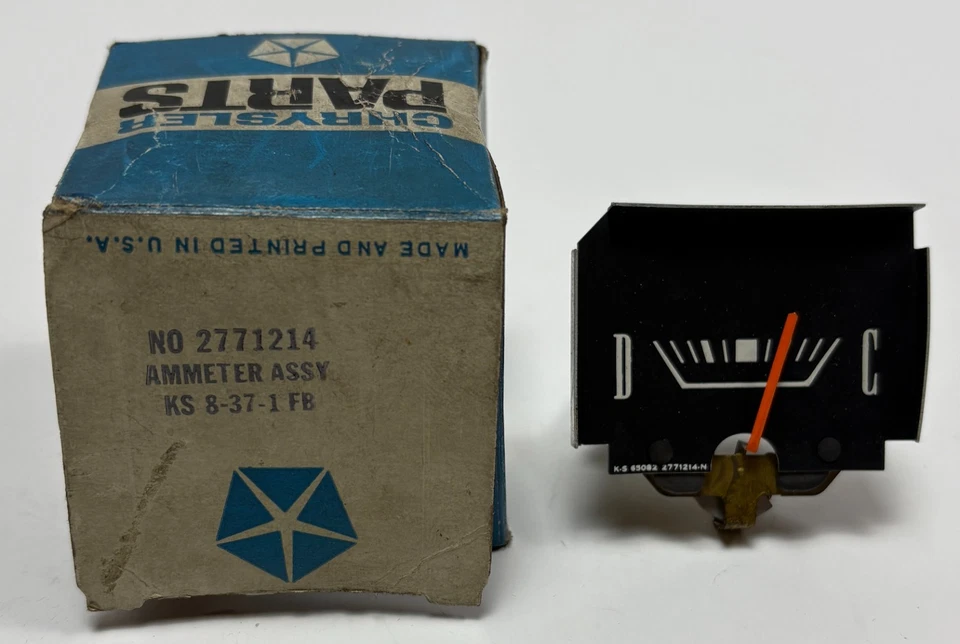New Old Stock Ammeter for 1967 Plymouth Valiant Models Mopar #2771214 - Image 1 of 1