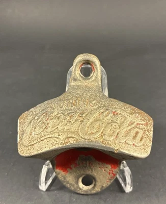 Vintage Coca-Cola Wall Mount Bottle Opener Starr X Brown Co USA Cast Metal 1940s - Image 1 of 4
