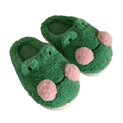 QSKPC Zapatillas Mujer Espuma con Memoria Difusa Mujer Lindo Animal 7-7.5 Rana Verde Foto 1 de 4