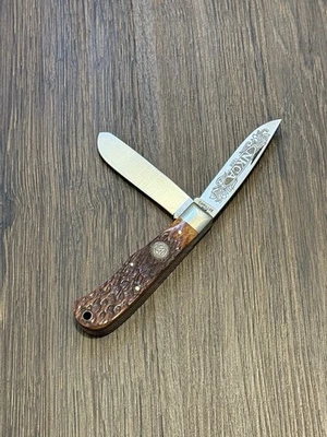 Camillus 1988 NKCA Jigged Bone Jumbo Trapper Pocket Knife, Limited #L0866 - Image 1 of 4