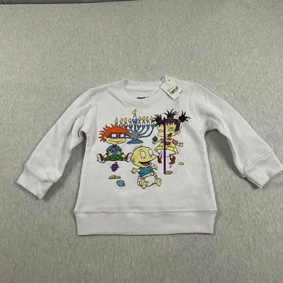 Nickelodeon Rugrats Hanukkah Sweatshirt Toddler Baby’s 2T Long Sleeve Menorah - Image 1 of 4