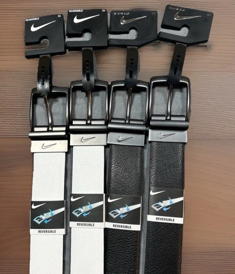 耐克高尔夫双面黑色/棕色腰带 36 码 — 第 1/4 张图片