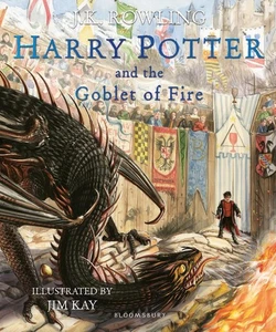 Harry Potter and the Goblet of Fire: Illustrated Edition by J.K. Rowling Paperba - Picture 1 of 1
