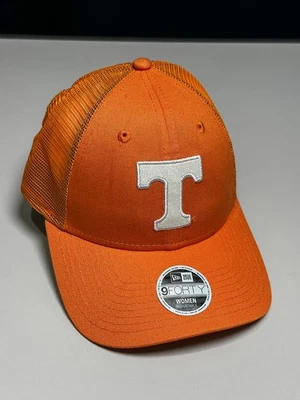 New Era Women’s 9FORTY Adjustable Trucker Hat – Tennessee Volunteers Orange Mesh - Image 1 of 4