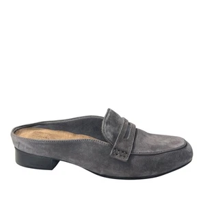 Mocasines Clarks Artesanales Gris Gamuza Penny Talla 8.5 - Imagen 1 de 10