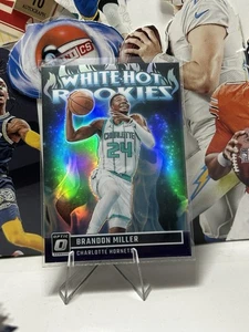 2023 2024 Donruss Optic Brandon Miller White Hot Rookies Silver Holo 10 Rookie - Foto 1 di 2