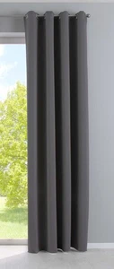 Vorhang Blickdicht »NewYork« Verdunkelungsvorhang Dunkelgrau HxB 245x140 cm - Bild 1 von 10