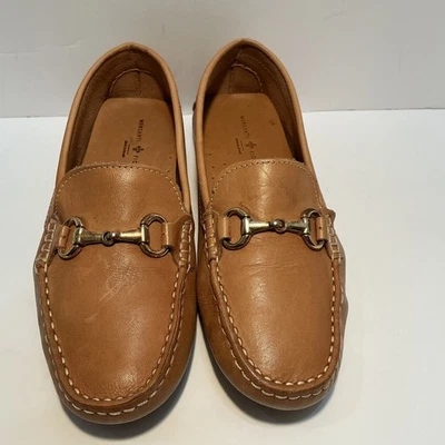 Zapatos mocasines de cuero para mujer Mercanti Fiorentini talla 7 caramelo MF-3179 Foto 1 de 4