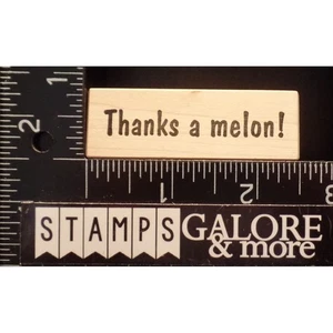 STAMPA ROSA RUBBER STAMPS 11-1872 THANKS A MELON SAYING #T17 - Bild 1 von 2