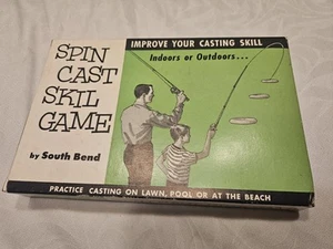 Spin Cast Skill Game South Bend Vtg Fishing Practice Casting Indoor Outdoor - Picture 1 of 3