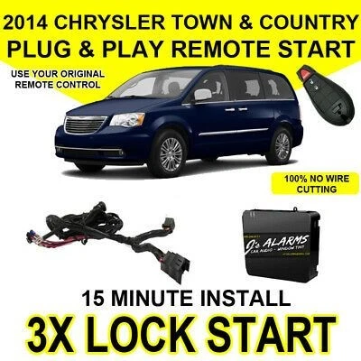 Js Alarms 远程启动附加 3X 锁适用于 2014 年克莱斯勒 Town & Country CH4 — 第 1/2 张图片