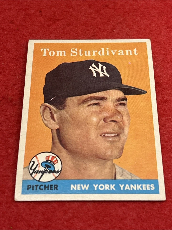 1958 Topps Tom Sturdivant #127 New York Yankees - Image 1 of 4