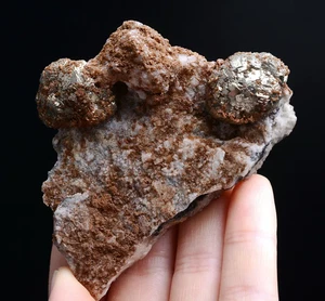 95g Natural Rare Complete Spherical Pyrite Mineral Specimen/China - Picture 1 of 11