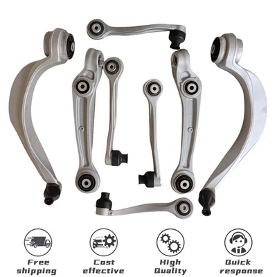 19302444-101 8pcs Front Upper+Lower Control Arm Kit For 09-18 Audi A8 Quattro S8 - Image 1 of 4